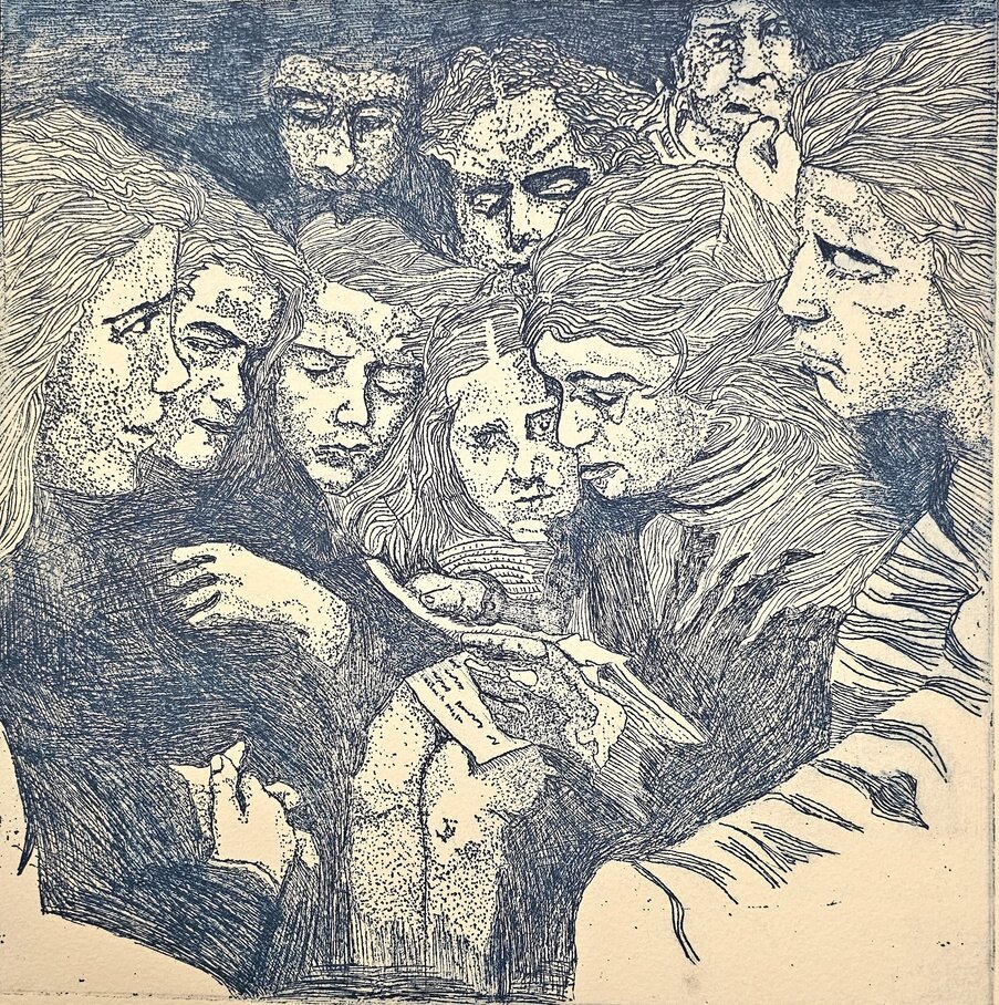 Ensayo VI, Grabado en aluminio, aguafuerte